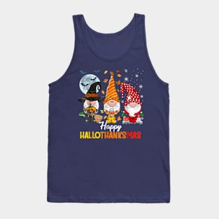 Happy Hallothanksmas Gnome Tank Top